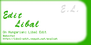 edit libal business card
